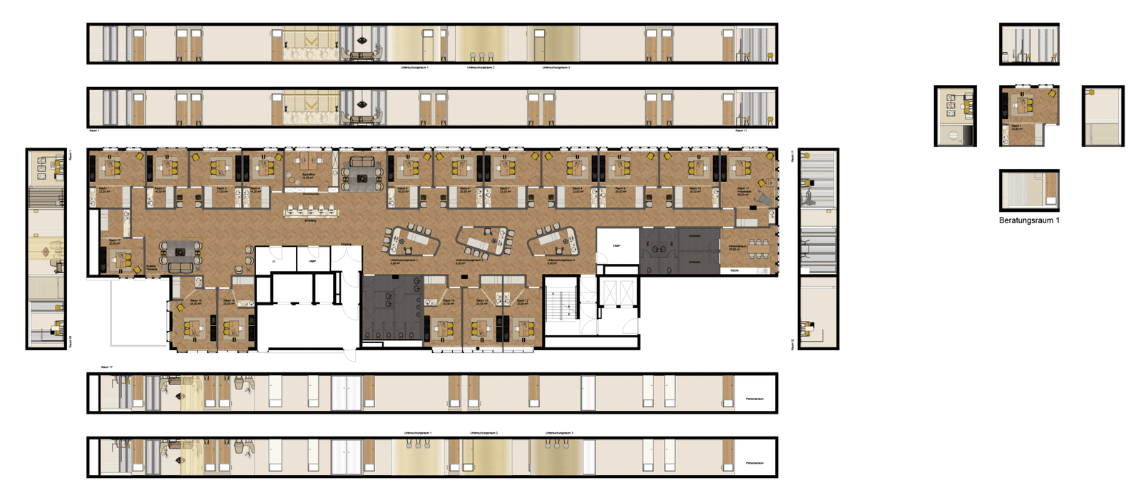 Grundriss Praxisraum 1